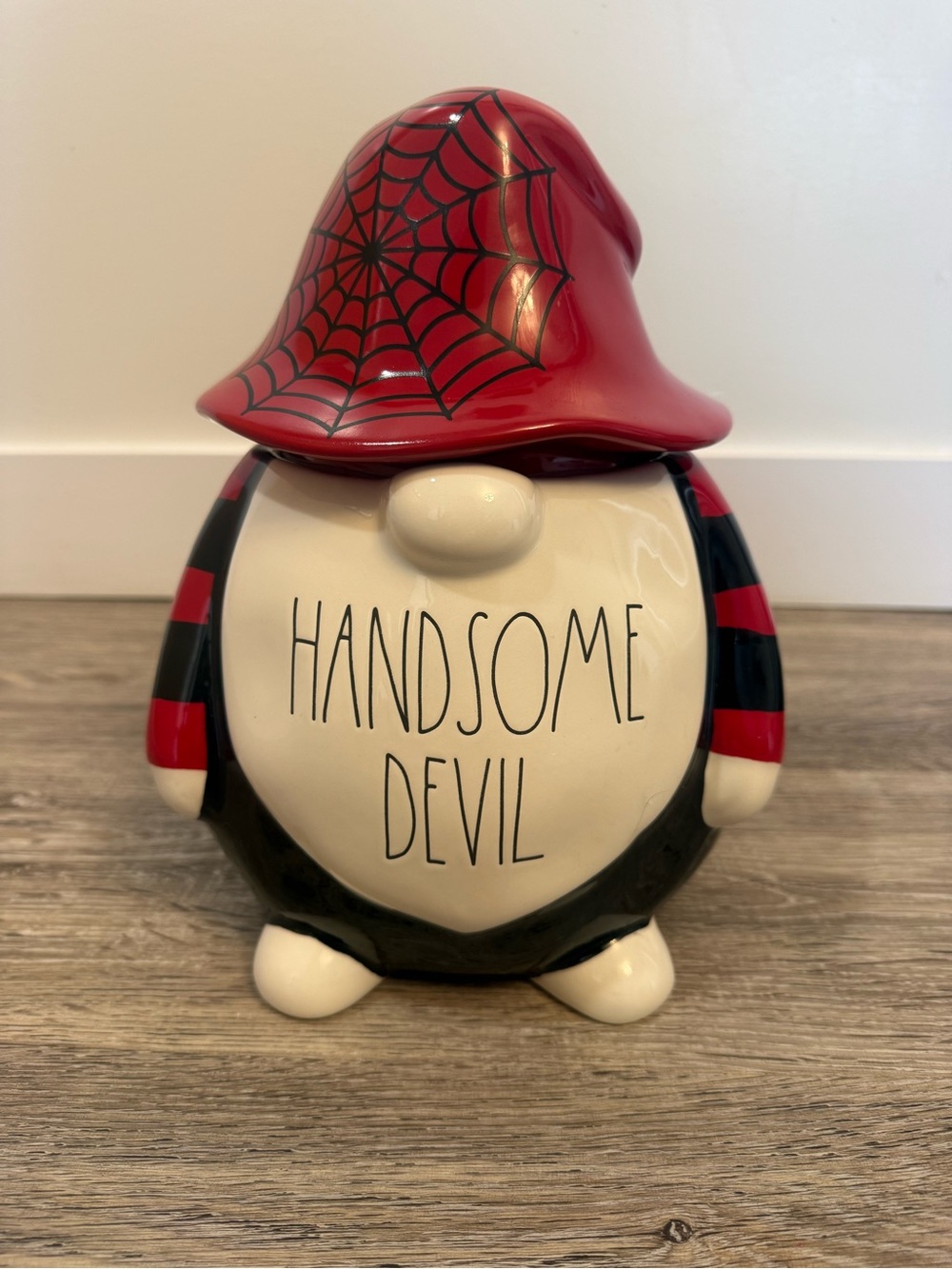 Rae Dunn Handsome Devil Gnome Cookie Jar